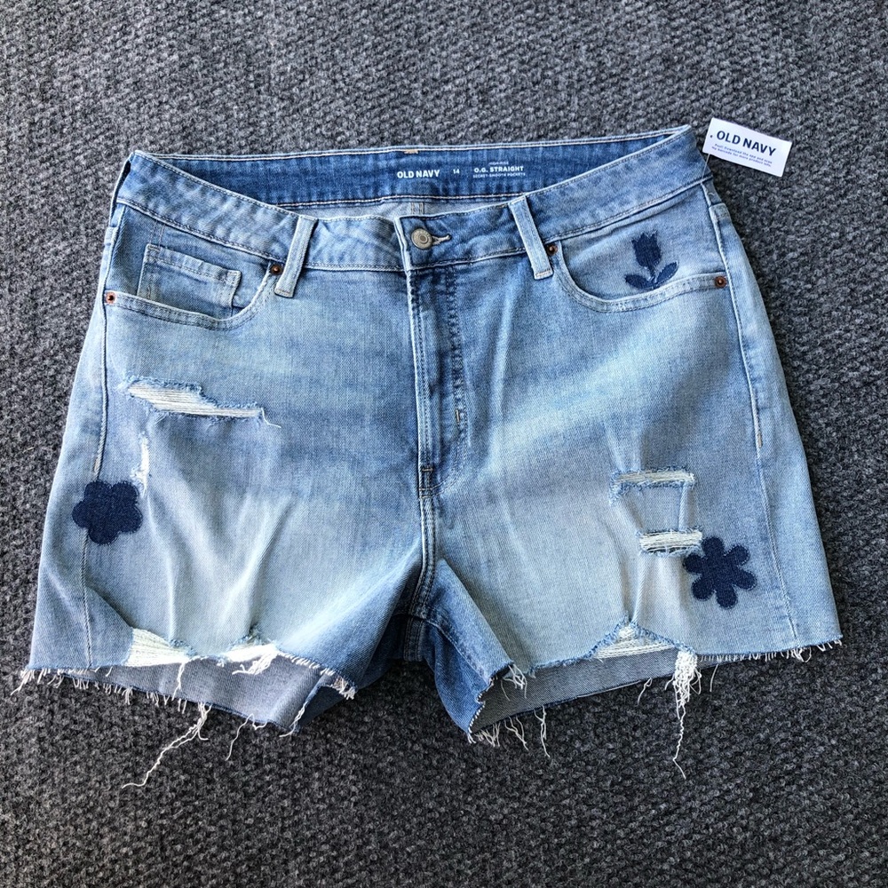 Old Navy high rise OG straight Shorts with secret smooth pockets size 14